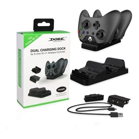 Dock Duplo Carregador Xbox One S Controle Baterias Submarino