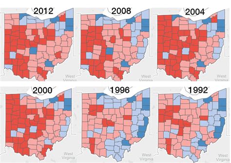 Georgia County Election Map : The typical red/blue election map is in ...