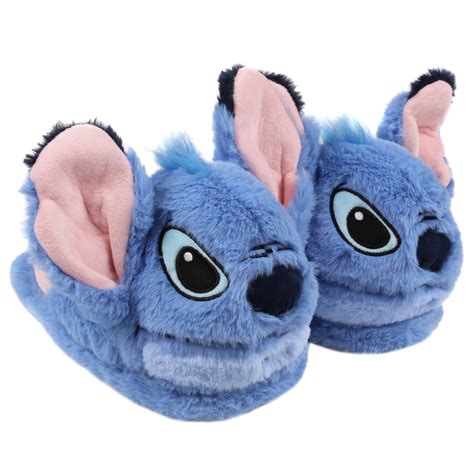 Disney Stitch Kapcie Papcie Damskie D Ciep E Niebieskie Disney