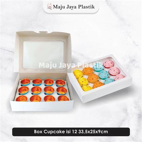 Jual DUS CUPCAKE Lubang 12 BOX CAKE Lubang 12 DUS CUPCAKES ISI 12