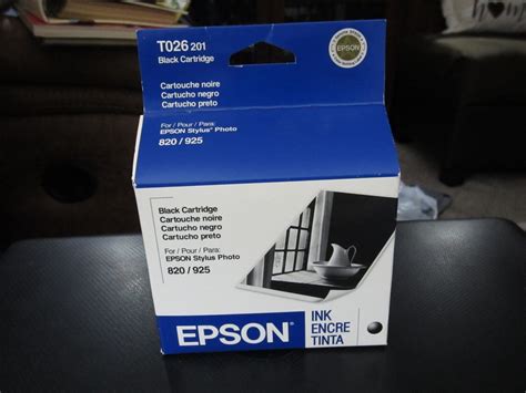 Epson Stylus Photo 820 925 Black Ink Cartridge T026 201 New