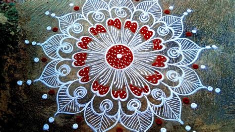 Navaratri Special Beautiful Design Rangoli Puratasi Madham Flower