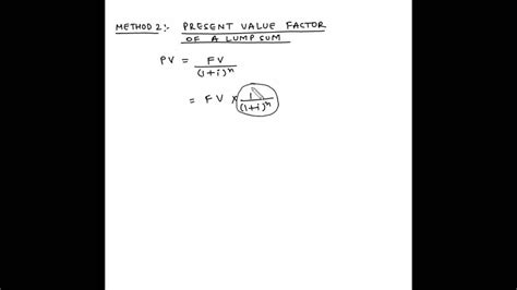 Present Value Of Single Cash Flow Example 2 Youtube