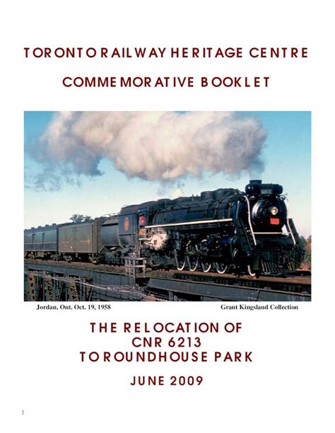 Pdf Toronto Railway Heritage Centre Torontos Engine Cnr 6213 In August 1942 In The