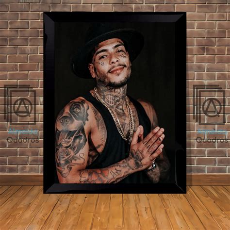 Quadro Placa Decorativa Mc Kevin Moldura C Vidro Shopee Brasil