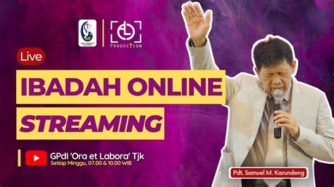 Ibadah Online Pdt Samuel Karundeng Minggu November