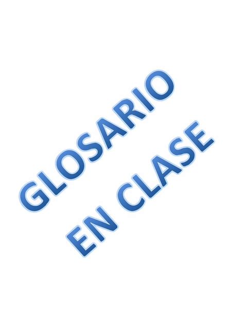 PDF GLOSARIO DE CLASES DOKUMEN TIPS