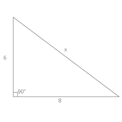 Determine lengths in a right triangle using the Pythagorean theorem ...