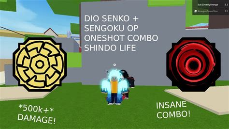 Dio Senko Sengoku Op Oneshot Combo Shindo Life Roblox Youtube