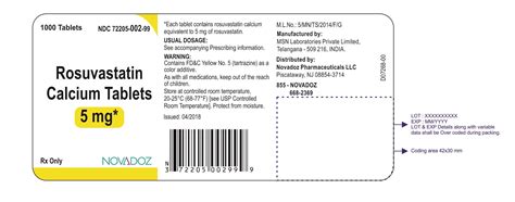 Rosuvastatin Tablets Fda Prescribing Information Side Effects And Uses