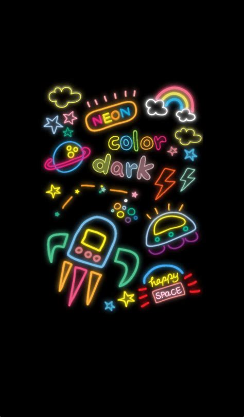 Neon Doodle Wallpapers Wallpaper Cave