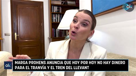 Marga Prohens anuncia que hoy por hoy no hay dinero para el tranvía y