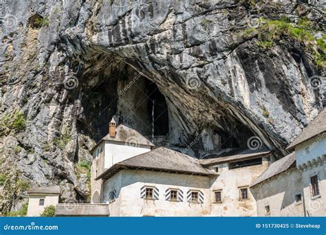 Predjama Castle Built Into A Cave In Slovenia Stock Image Image Of