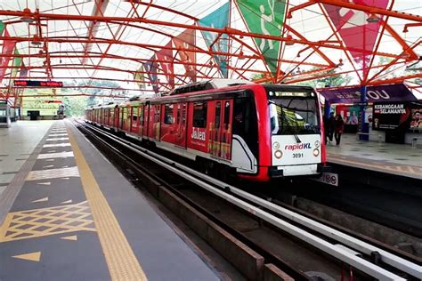 Ampang And Sri Petaling Line Lrt 45km Combined Lrt Network