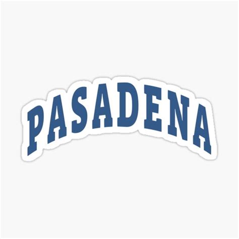 Pasadena Capital Sticker For Sale By Lukassfr Redbubble