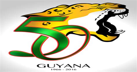 Guyana’s 50th Independence Anniversary logo"Land of the Jaguar ...