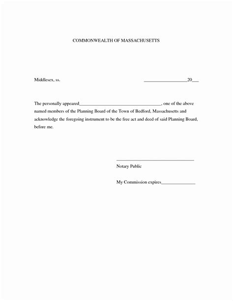 Blank Notary Forms Printable