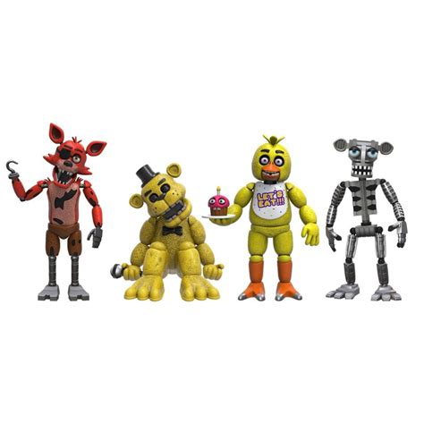 Bonecos Funko Five Nights At Freddys Chica Foxy Golden Fredy Animatronic Submarino