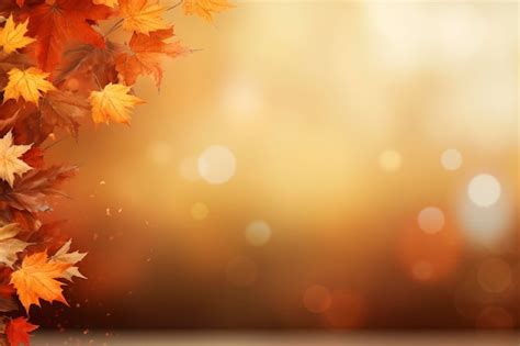 Premium Ai Image Autumn Background And Free Space For Text