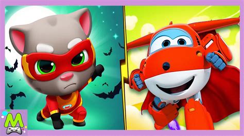 Talking Tom Hero Dash Vs Super Wings Jett Run