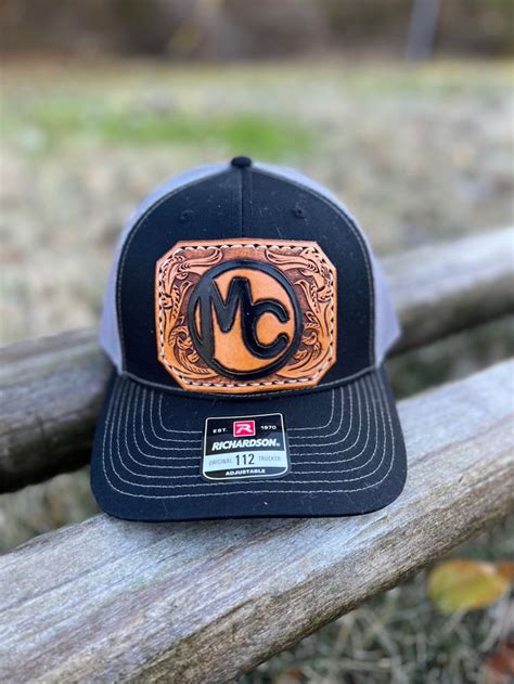 Custom leather patch hat