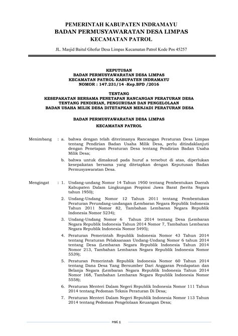 Format Contoh Berita Acara Rapat Desa Terbaru Dan Terlengkap Dalam