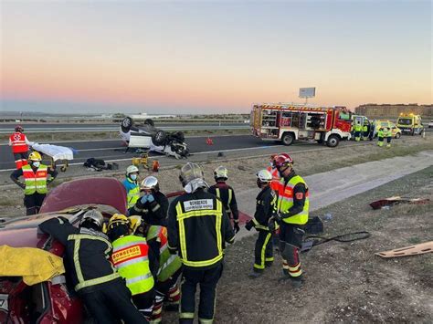 Cuatro Heridos En Un Accidente De Tráfico En La R 4 A La Altura De