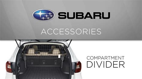 Genuine Subaru Accessory Compartment Divider Youtube