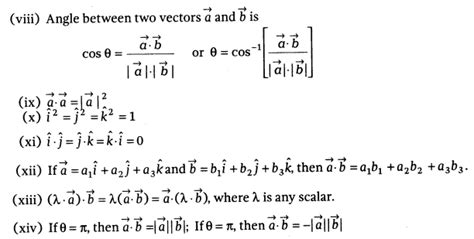 Vector Algebra Class 12 Notes Maths Chapter 10 Learn Cbse