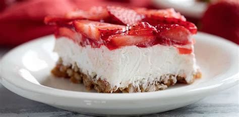 The Hungry Swimmer Strawberry Pretzel Jello Dessert