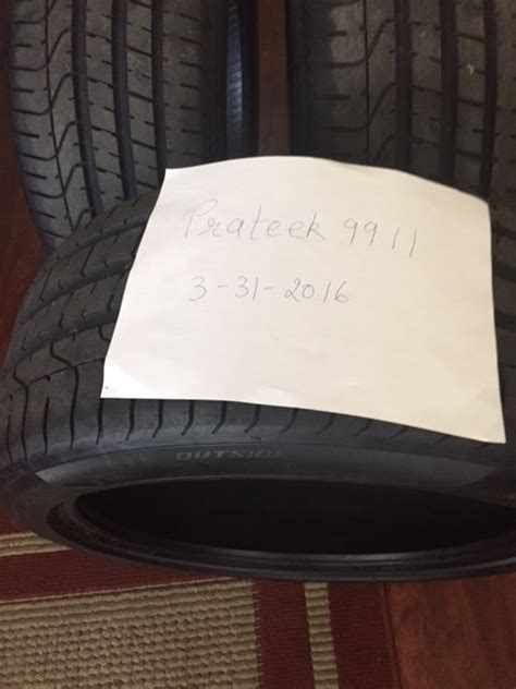 Selling 4 2554019 Pirelli Pzero Summer Tiresperformance Pack Tires