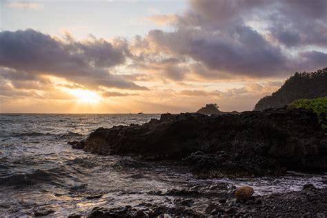 Gambar Pantai Pemandangan Laut Batu Lautan Horison Awan Langit