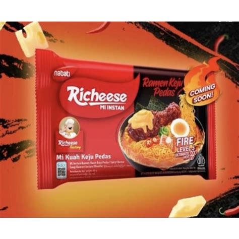 Richeese mie instant Fried Cheese level 0-level 3 Richeese Mi instant 74gr Noodle Cheese ...