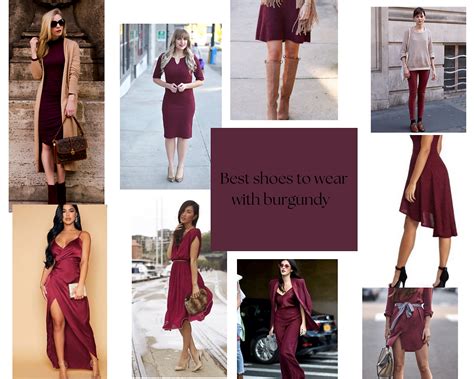 10 Best Shoe Colors To Wear With A Burgundy Dress And More Outfits