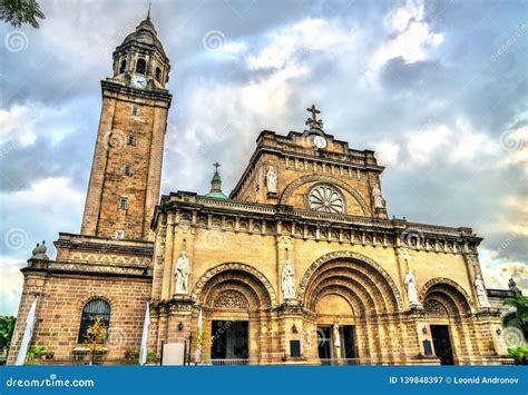 Manila Cathedral in Intramuros, the Philippines Stock Image - Image of ...