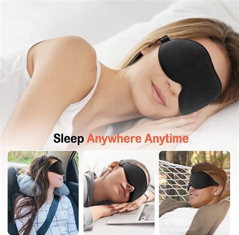 Litbear D Contoured Cup Sleep Mask For Side Sleepers Light Blocking