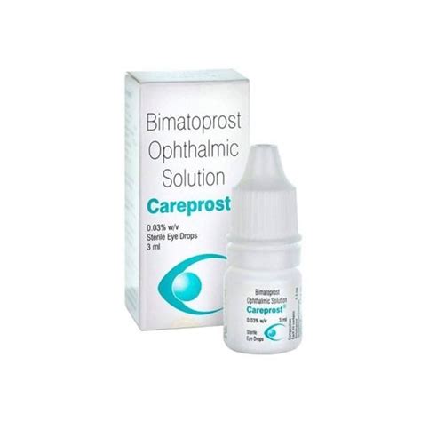 Careprost Liquid Bimatoprost Ophthalmic Solution Eye Drop Packaging