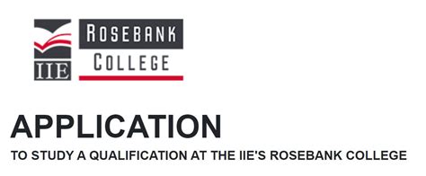 IIE Rosebank College Online Application Form How To Apply