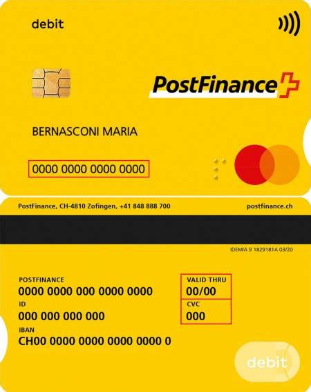 Postfinance Card Carta Di Debito In Chf Postfinance