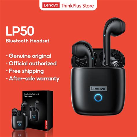 Lenovo Lp50 หูฟังบลูทูธไร้สาย Tws Hifi สเตอริโอ กันน้ํา พร้อมไมโครโฟน