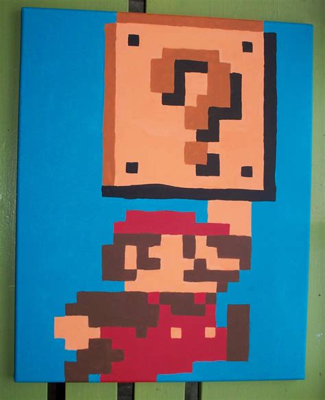 Pixel Mario Question Block by Jennifer-EA on DeviantArt