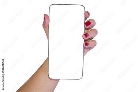 hand holding smatphone to selfie with transparent background Stock Photo | Adobe Stock