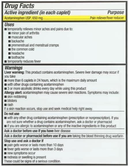 Rite Aid Acetaminophen Mg Arthritis Extended Release Caplets