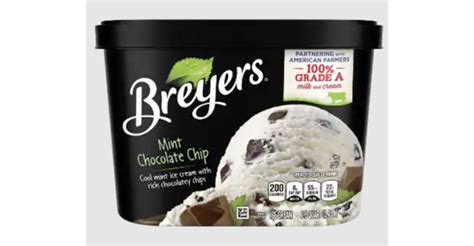 Breyers Mint Chocolate Chip Ice Cream - Truth in Advertising