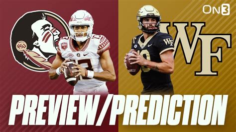 Florida State Seminoles Vs Wake Forest Demon Deacons Previewprediction