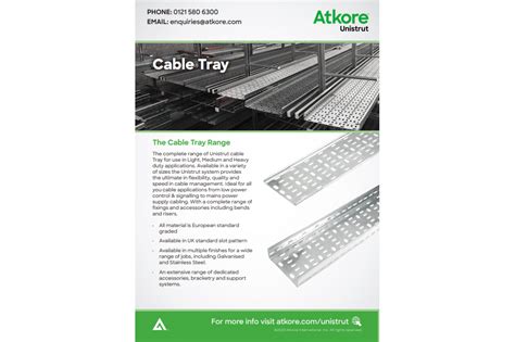 Atkore Unisturt Cable Trays Information