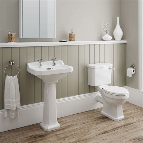 Darwin 4 Piece Traditional Bathroom Suite Victorian Uk