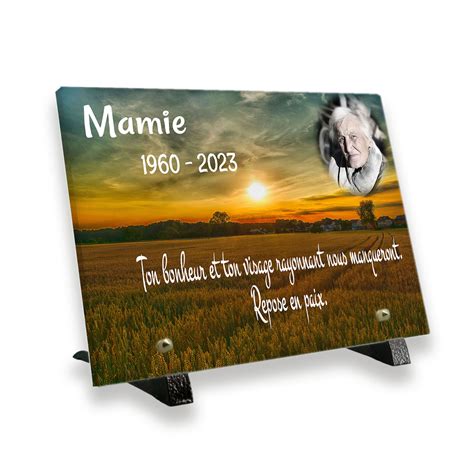 Plaque Fun Raire Personnalis E Plaque Mortuaire Avec Photo Et Texte