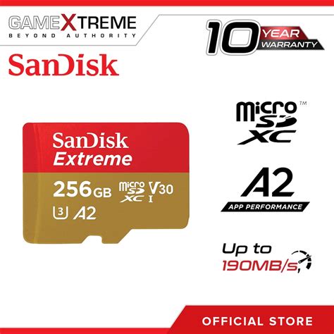 SanDisk Extreme 256GB/512GB/1TB MicroSD Card SDSQXAV - High-Speed UHS-I, A2, V30, 4K UHD Memory ...