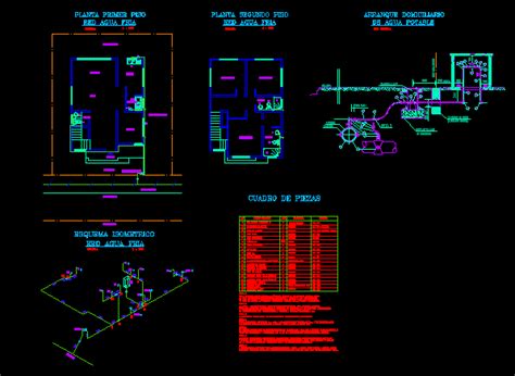 Planos De Instalacion Domiciliaria Agua Potable En Dwg Autocad Hot Sex Picture